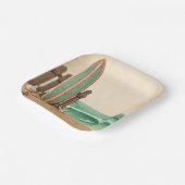 Een beetje Surfer  Baby shower Papieren Bordje (Gebogen)