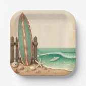 Een beetje Surfer  Baby shower Papieren Bordje (Voorkant)