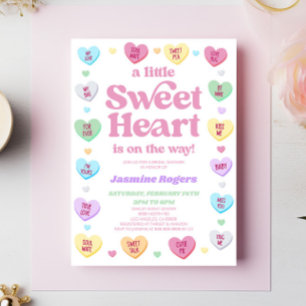 Een beetje Sweet Heart Valentijnsdag Baby shower Kaart