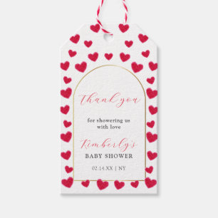 Een beetje Sweetheart Arch Valentijns Baby shower Cadeaulabel