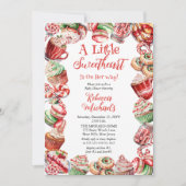 Een beetje Sweetheart Bakery Lijst Baby shower Kaart (Voorkant)