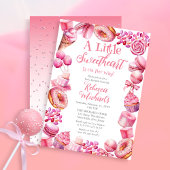 Een beetje Sweetheart Snoep Lijst Meisje Baby Spri Kaart