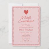 Een beetje Sweetheart Valentijns Baby shower Kaart (Voorkant)