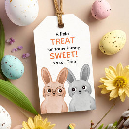 Een beetje traktatie voor een konijntje zoete scha cadeaulabel