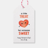 Een beetje traktatie voor iemand die een lieve Val Cadeaulabel (Voorkant)