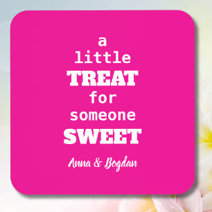 Een beetje traktatie voor iemand die zoete hete ro bier onderzetter