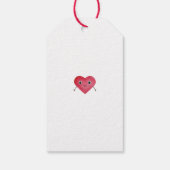 Een beetje trakteren op een schattige gunst. cadeaulabel (Achterkant)