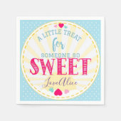 Een beetje trakteren op iemand die zo lief is servet (Voorkant)