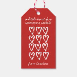 Een beetje trakteren Valentijnsdag cadeau Label Cadeaulabel