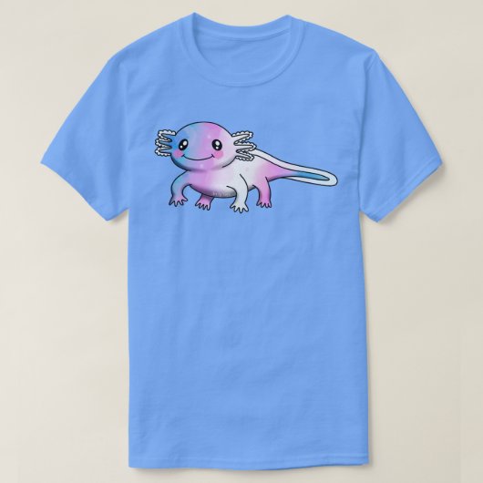 Een beetje trans axolotl t-shirt (Design voorkant)