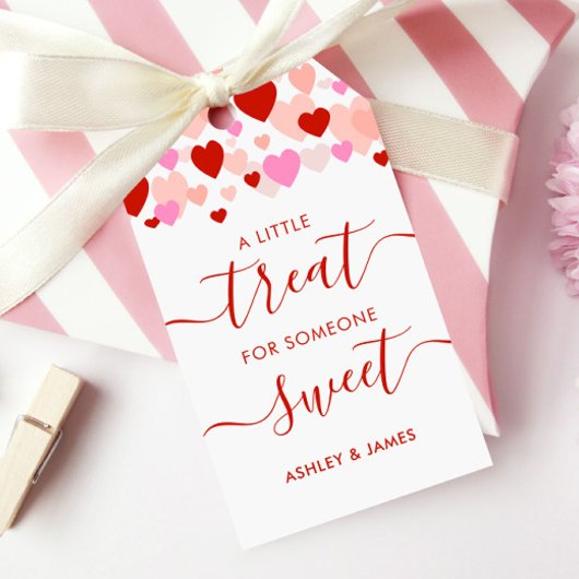 Een beetje Treat voor iemand Label, Valentijn Cadeaulabel