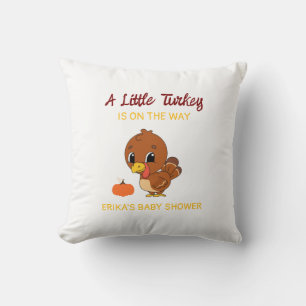Een beetje Turkije Baby shower Herfst Thanksgiving Kussen