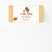 Een beetje Turkije Baby shower Herfst Thanksgiving Spandoek (Insitu)