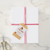 Een beetje Turkije Herfst Thanksgiving Baby shower Cadeaulabel (Met Touw)