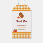 Een beetje Turkije Herfst Thanksgiving Dank u wel Cadeaulabel (Voorkant)