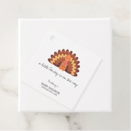 Een beetje Turkije Thanksgiving Baby shower Bedankjes Labels