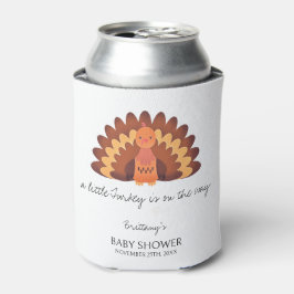 Een beetje Turkije Thanksgiving Baby shower Blikjeskoeler