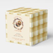 Een beetje Turkije Thanksgiving Herfst Baby shower Bedankdoosjes (Voorkant Zijde)