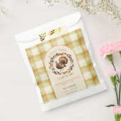 Een beetje Turkije Thanksgiving Herfst Baby shower Bedankzakje (Gezegeld)