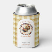 Een beetje Turkije Thanksgiving Herfst Baby shower Blikjeskoeler (Blikje Voorkant)