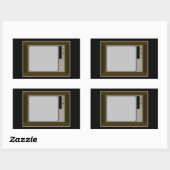 Een beetje van de jaren '60. rechthoekige sticker (Vel)