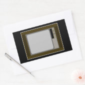 Een beetje van de jaren '60. rechthoekige sticker (Envelop)