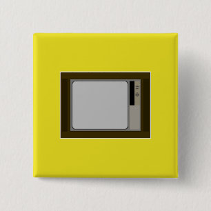 Een beetje van de jaren '60. vierkante button 5,1 cm