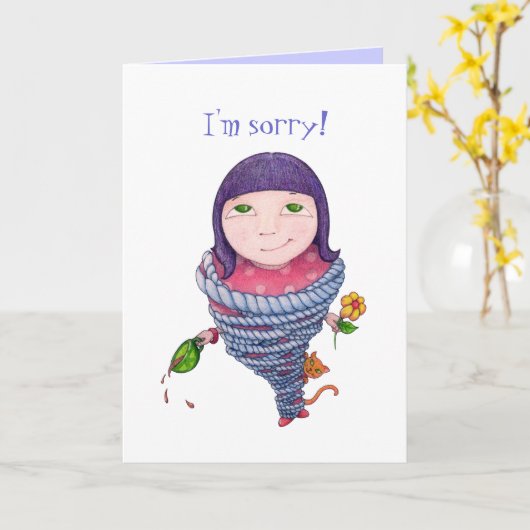 Een beetje vastgebonden Kaart (Gele Bloem)