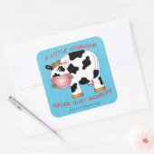 Een beetje veganisme doet nooit iemand sticker pij (Envelop)