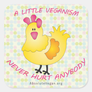 Een beetje veganisme doet nooit iemand sticker pij