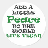 Een beetje veganistische rust Stickers (Voorkant)