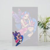 "Een beetje verlegen" bankierwerk Briefpapier (Staand voorkant)