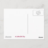 Een beetje verlegen Briefkaart (Achterkant)