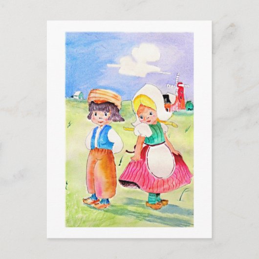 Een beetje verlegen Briefkaart (Voorkant)