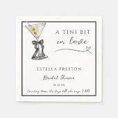 Een beetje verliefd  Dirty Martini Bruidsborrel Servet (Voorkant)