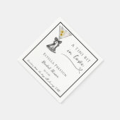 Een beetje verliefd  Dirty Martini Bruidsborrel Servet (Hoek)