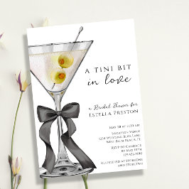 Een beetje verliefd Dirty Martini Bruidsdiner Kaart