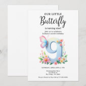 Een beetje vlinder 9e verjaardag Schattige nummer  Kaart (Voorkant / Achterkant)