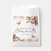 Een beetje vlinder Baby shower Bedankzakje (Voorkant)