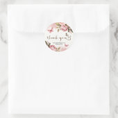 Een beetje vlinder Baby shower dank je Ronde Sticker (Tas)