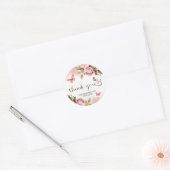Een beetje vlinder Baby shower dank je Ronde Sticker (Envelop)