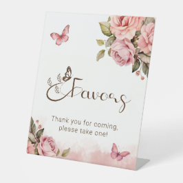 Een beetje vlinder Baby shower gunsten Reclamebord Met Voetstuk