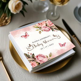 Een beetje vlinder Baby shower Servet