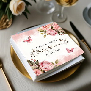 Een beetje vlinder Baby shower Servet