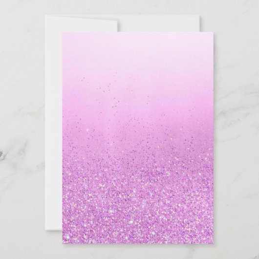 Een beetje vlinder boho paarse meisje Baby shower Kaart (Achterkant)