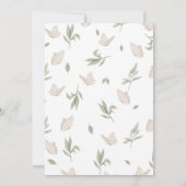 Een beetje vlinder botanisch grillig Baby shower Kaart (Achterkant)