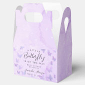 Een beetje vlinder Paarse Baby shower Bedankdoosjes (Geopend)