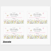 Een beetje vlinder Wildflower Baby shower Sticker (Vel)