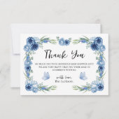 Een beetje vlinderblauw, bijtend bedankt (Voorkant)