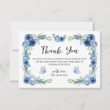 Een beetje vlinderblauw, bijtend bedankt